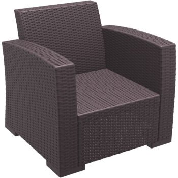 Monaco Lounge Armchair - Brown