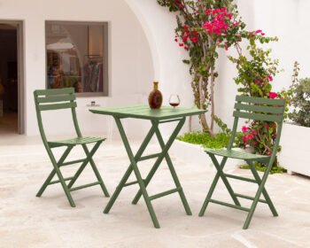 Helen Folding Table 60x60 and Helen Folding Chair x 2