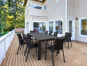 Vegas Table XL and Pacific Armchair x 10