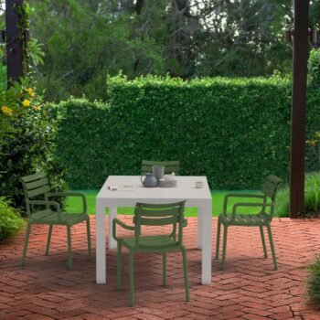 Siesta Paris Chair + Atlantic 140-210 Table Outdoor Dining Set