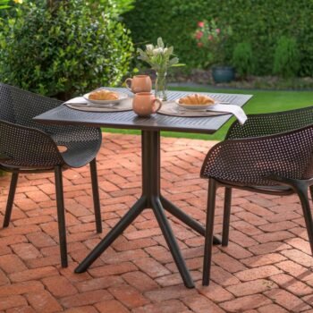 Siesta Sky Pro Chair + Sky 80 Square Table Outdoor Dining Set