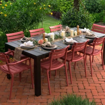 Siesta Paris Chair + Atlantic 210-280 Table Outdoor Dining Set