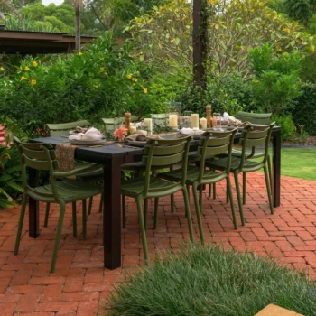 Siesta Helen Chair + Atlantic Table 140-210 Outdoor Dining Set